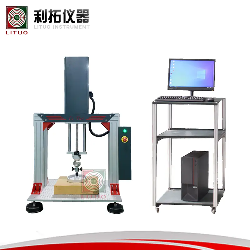 海綿壓陷硬度試驗(yàn)機(jī)原材料檢測(cè)設(shè)備家具檢測(cè)設(shè)備廠家利拓儀器海綿測(cè)試儀器海綿硬度檢測(cè)設(shè)備海綿壓陷硬度測(cè)試儀器