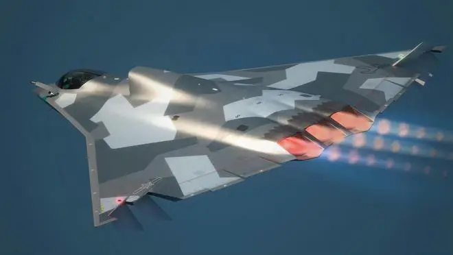 殲36二號驗(yàn)證機(jī)再亮相，矢量噴管暗藏玄機(jī)，美媒感嘆迭代速度超期